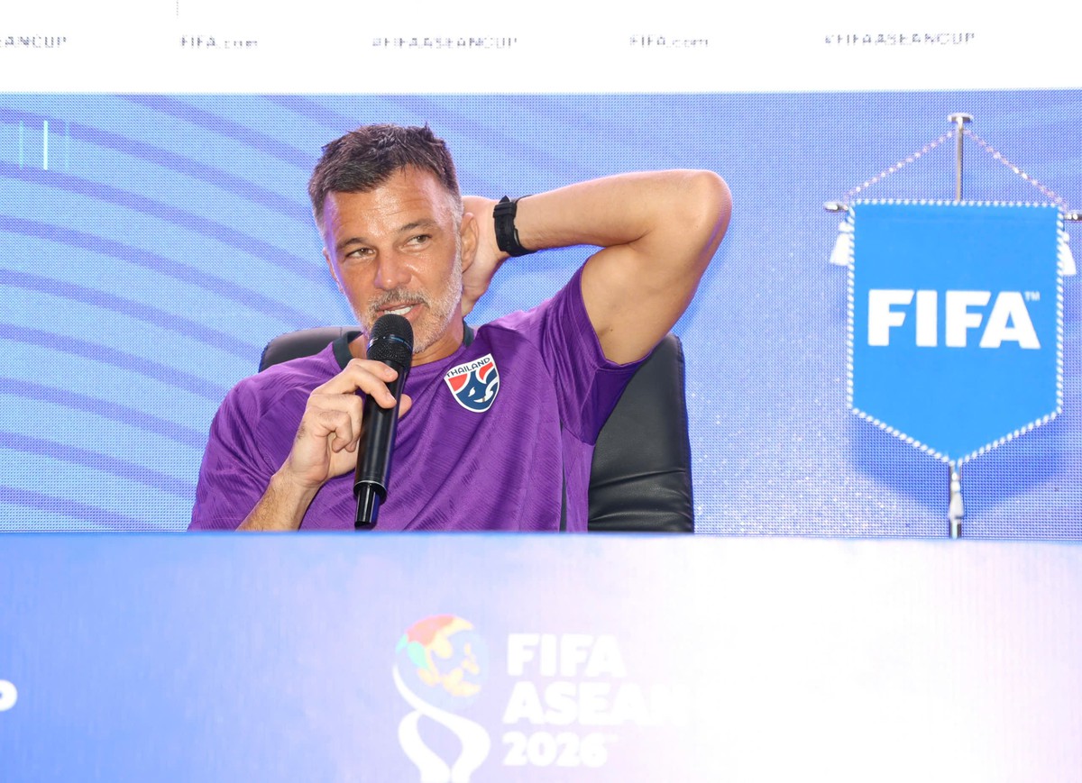 Trực tuyến họp báo của HLV tuyển Thái Lan sau trận đấu với Việt Nam ở FIFA ASEAN Cup 2026