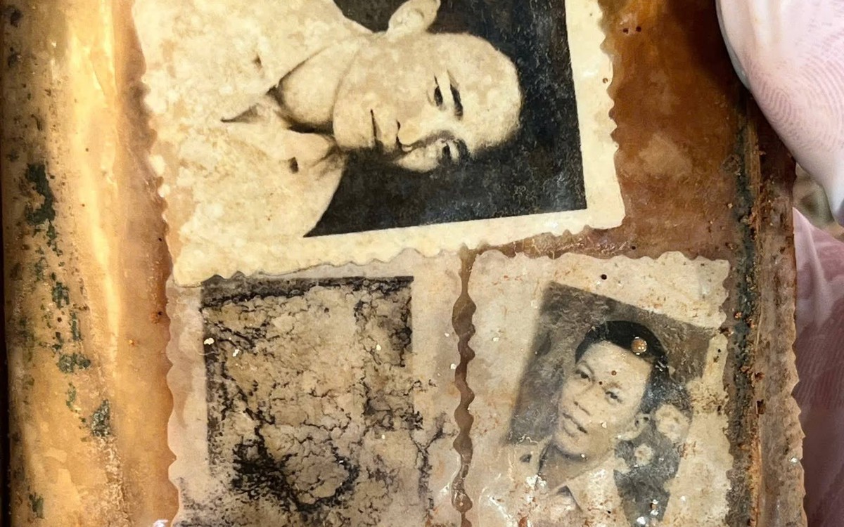 Phát hiện album ảnh gần như nguyên vẹn dưới mộ liệt sĩ ở Đà Nẵng
