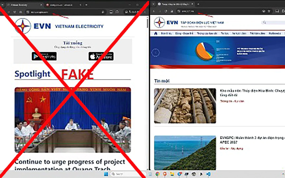 EVNSPC cảnh báo giả mạo ứng dụng phát tán mã độc, chiếm đoạt tài khoản ngân hàng