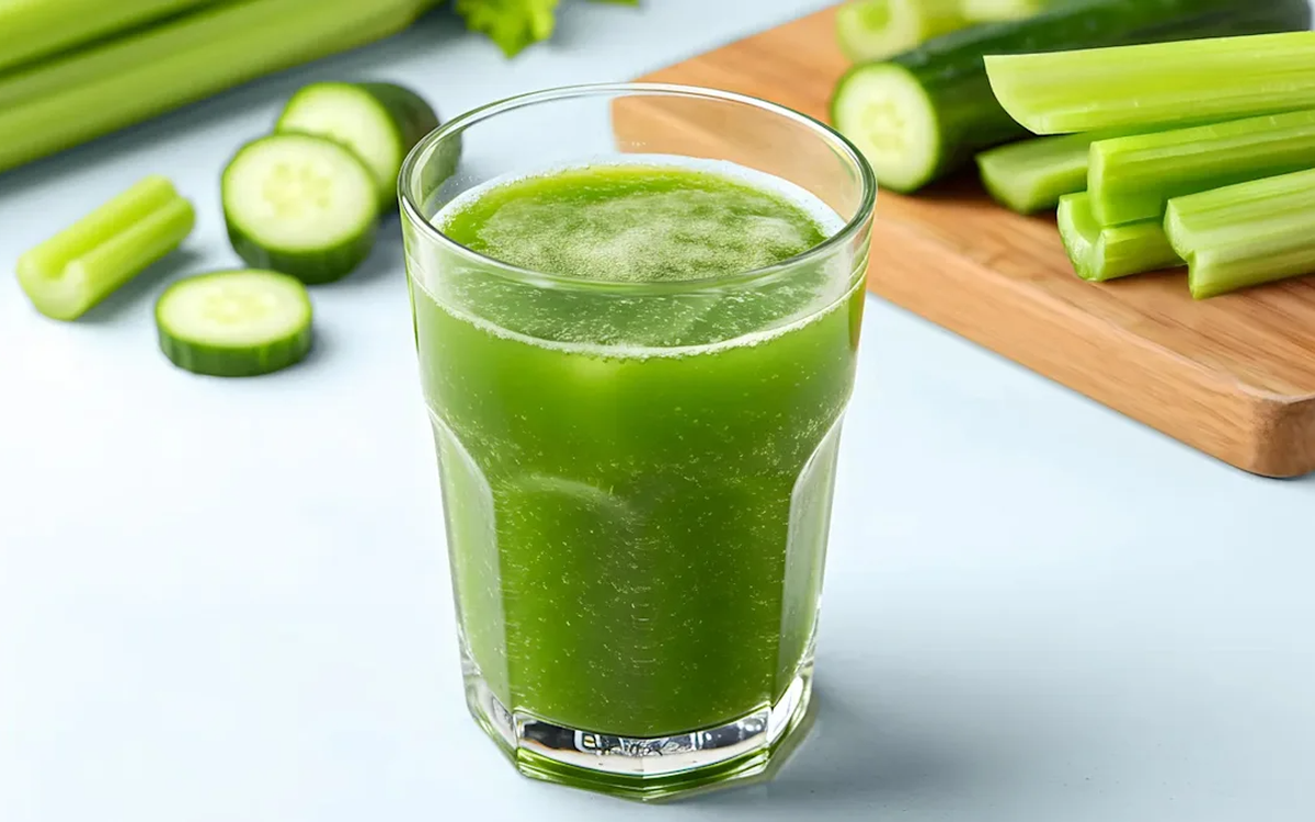 Nước ép cần tây và dưa chuột có 6 dưỡng chất có lợi cho cơ thể