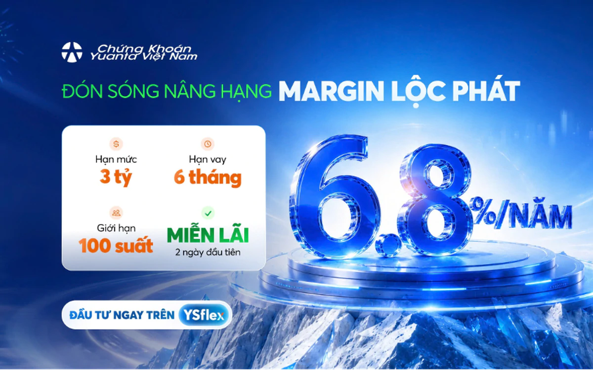 Yuanta Việt Nam ưu đãi Margin 6,8% hỗ trợ nhà đầu tư