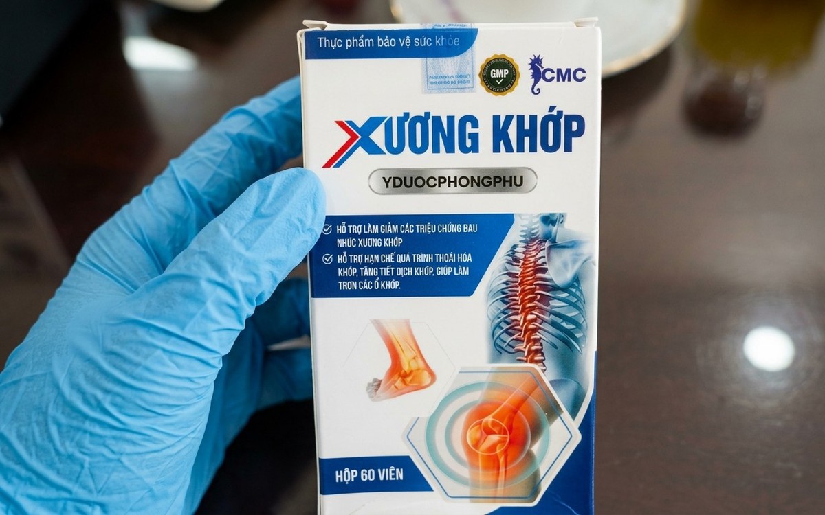 Phát hiện thực phẩm bảo vệ xương khớp nhưng không có chất hỗ trợ xương khớp như công bố