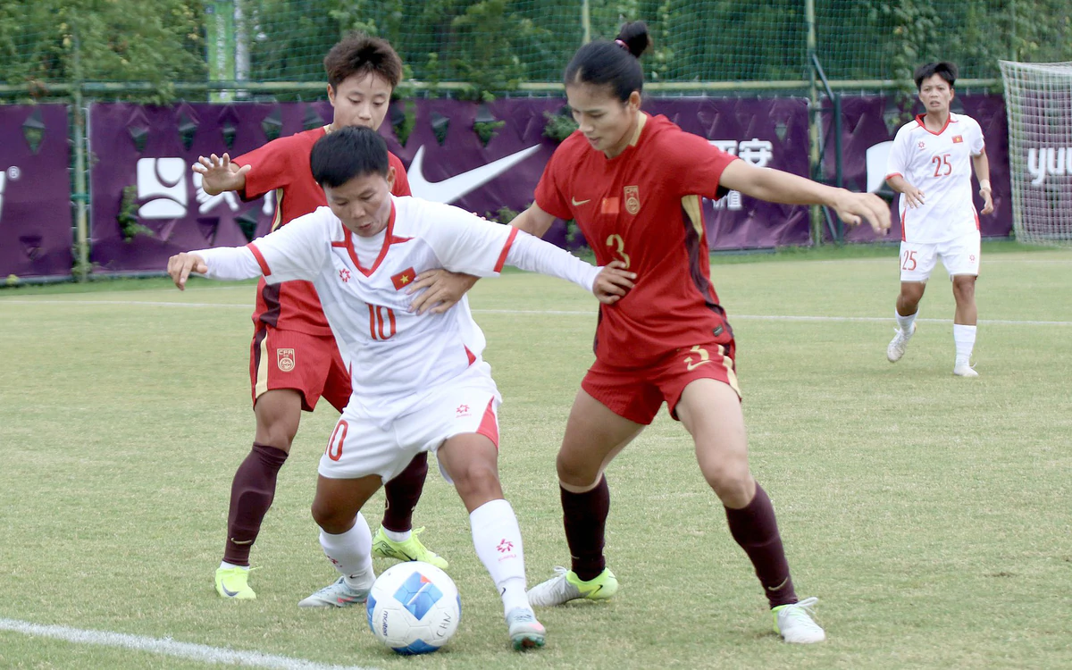 Tuyển nữ Việt Nam thua Trung Quốc trước Asiad 2026