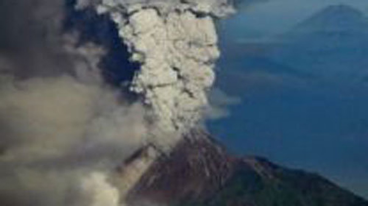 Núi lửa Merapi trở nên 