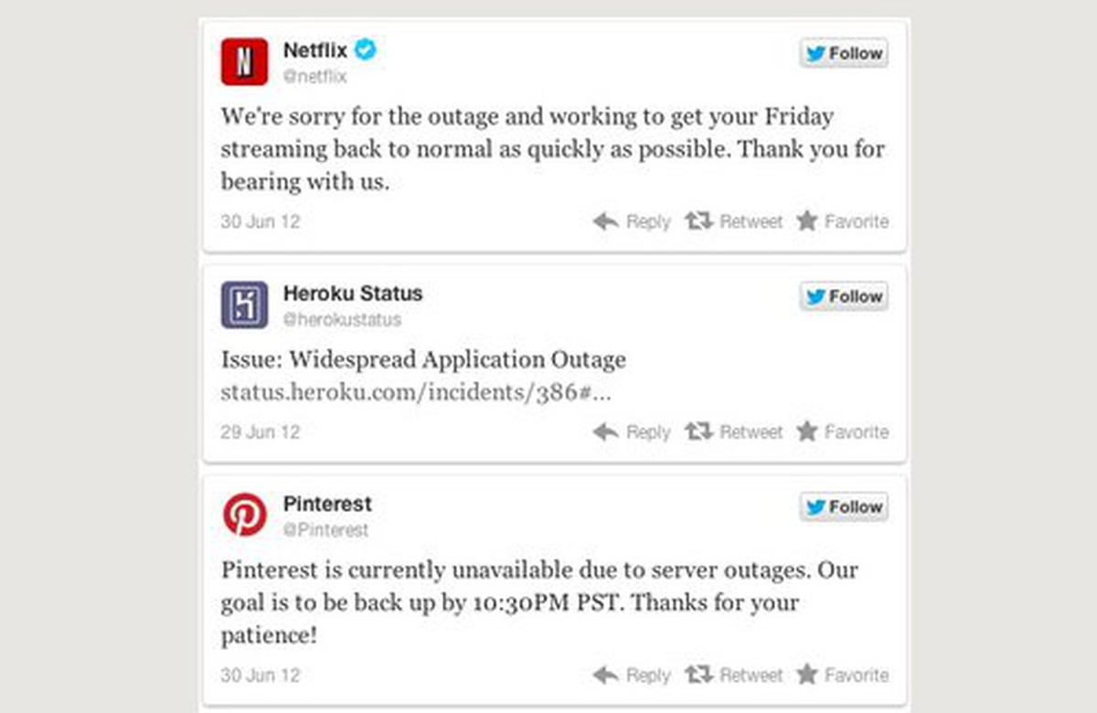 Bão "ngắt điện" máy chủ Amazon, các website lớn lao đao