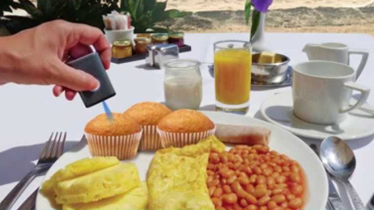 Máy quét thực phẩm thông báo giá trị dinh dưỡng