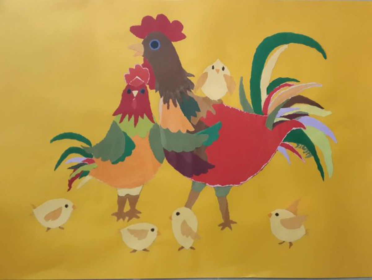 Đón năm Dậu, ngắm tranh gà của triển lãm Đinh Dậu