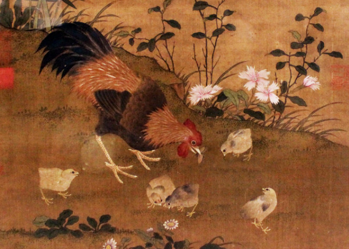 ​Năm dậu, xem tranh gà trăm năm tuổi tuyệt đẹp