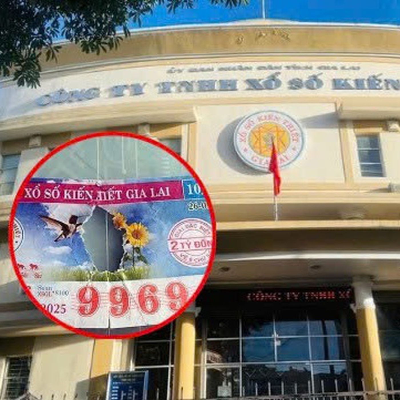 Công ty Xổ số Gia Lai đã trả thưởng cho tờ vé số độc đắc bị rách