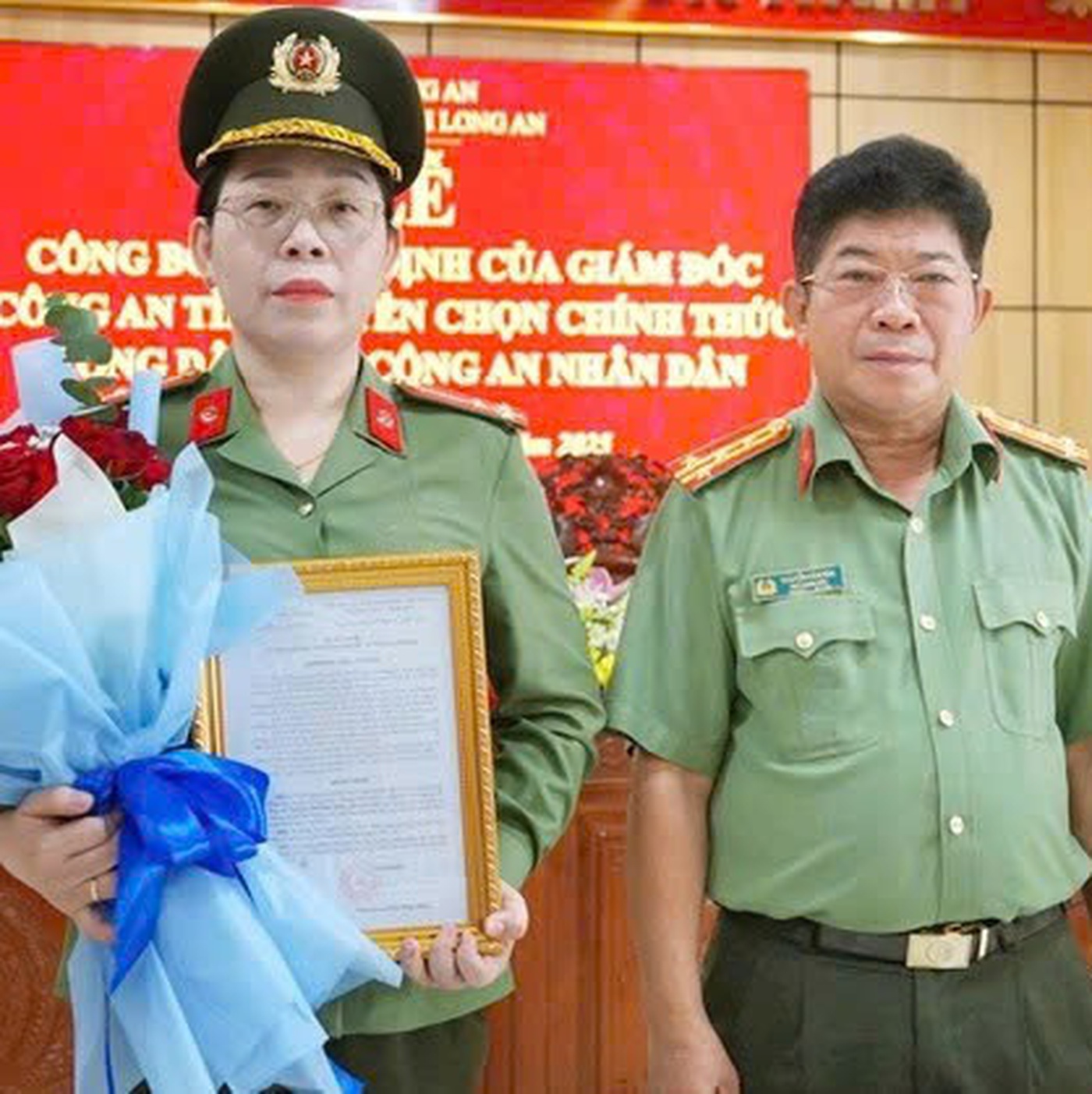 Em ruột liệt sĩ Nguyễn Xuân Hào được tuyển vào công an