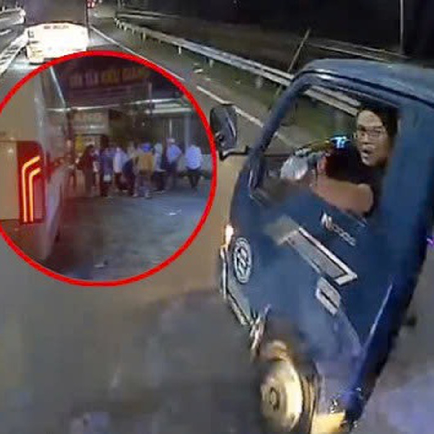 Vụ xe khách rượt đuổi ô tô tải sau va chạm: Tài xế khai gì tại cơ quan công an?