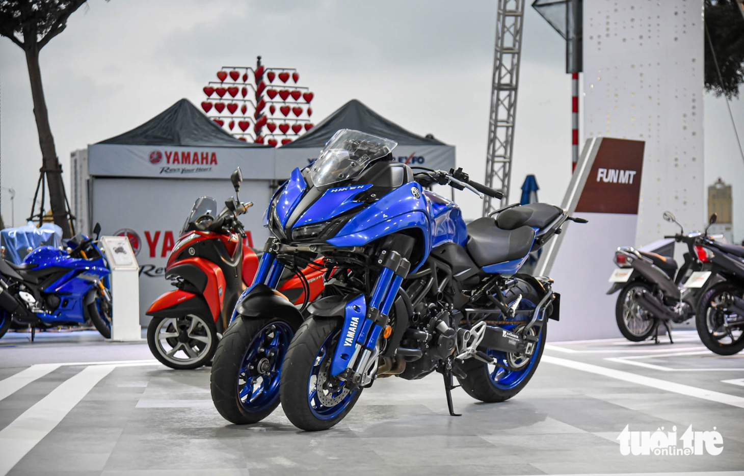 Mô tô 3 bánh Yamaha Niken thăm dò Việt Nam: Động cơ 850 phân khối, giá ngang ô tô - Ảnh 1.