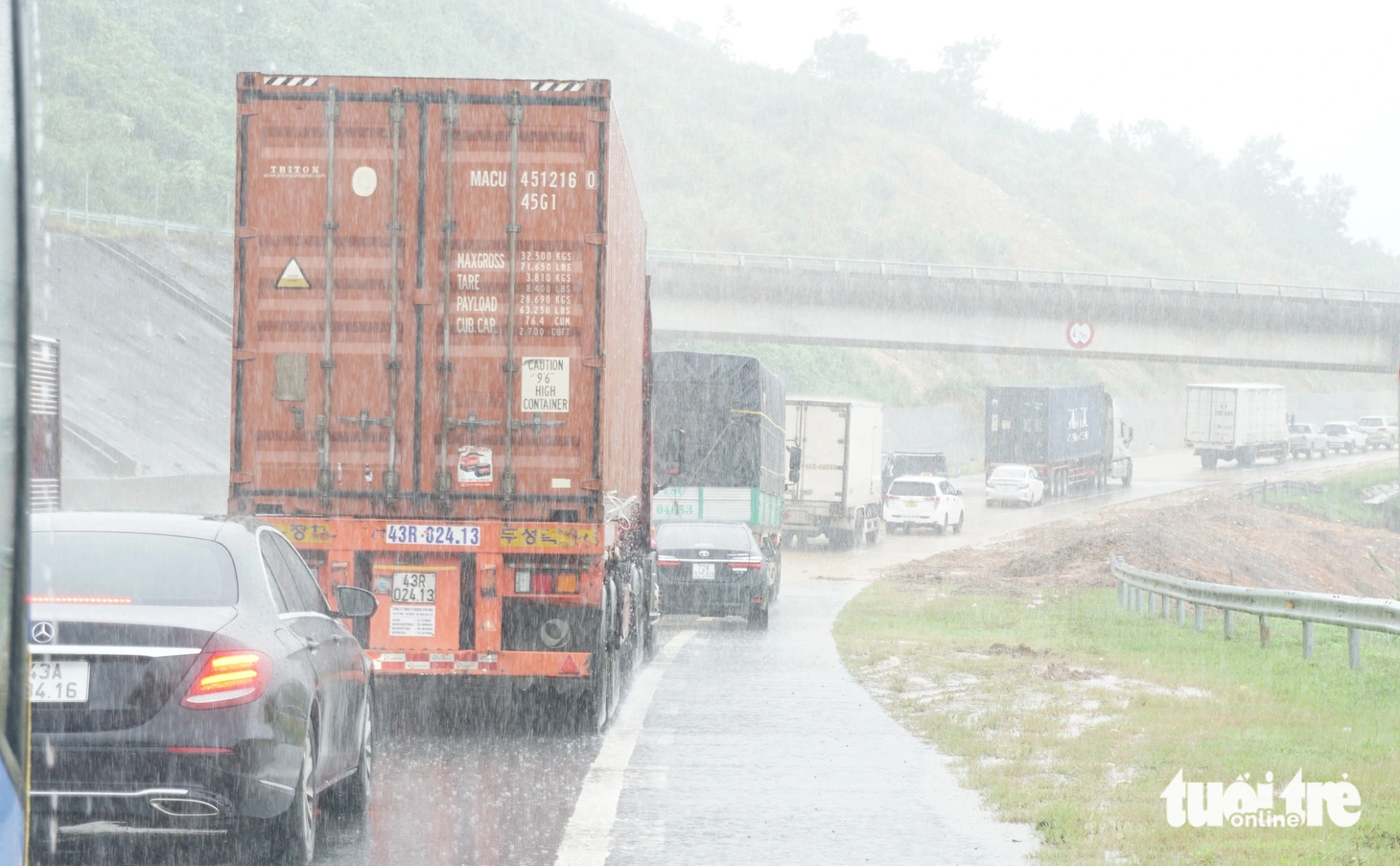 Tại khu vực này liên tục có mưa lớn