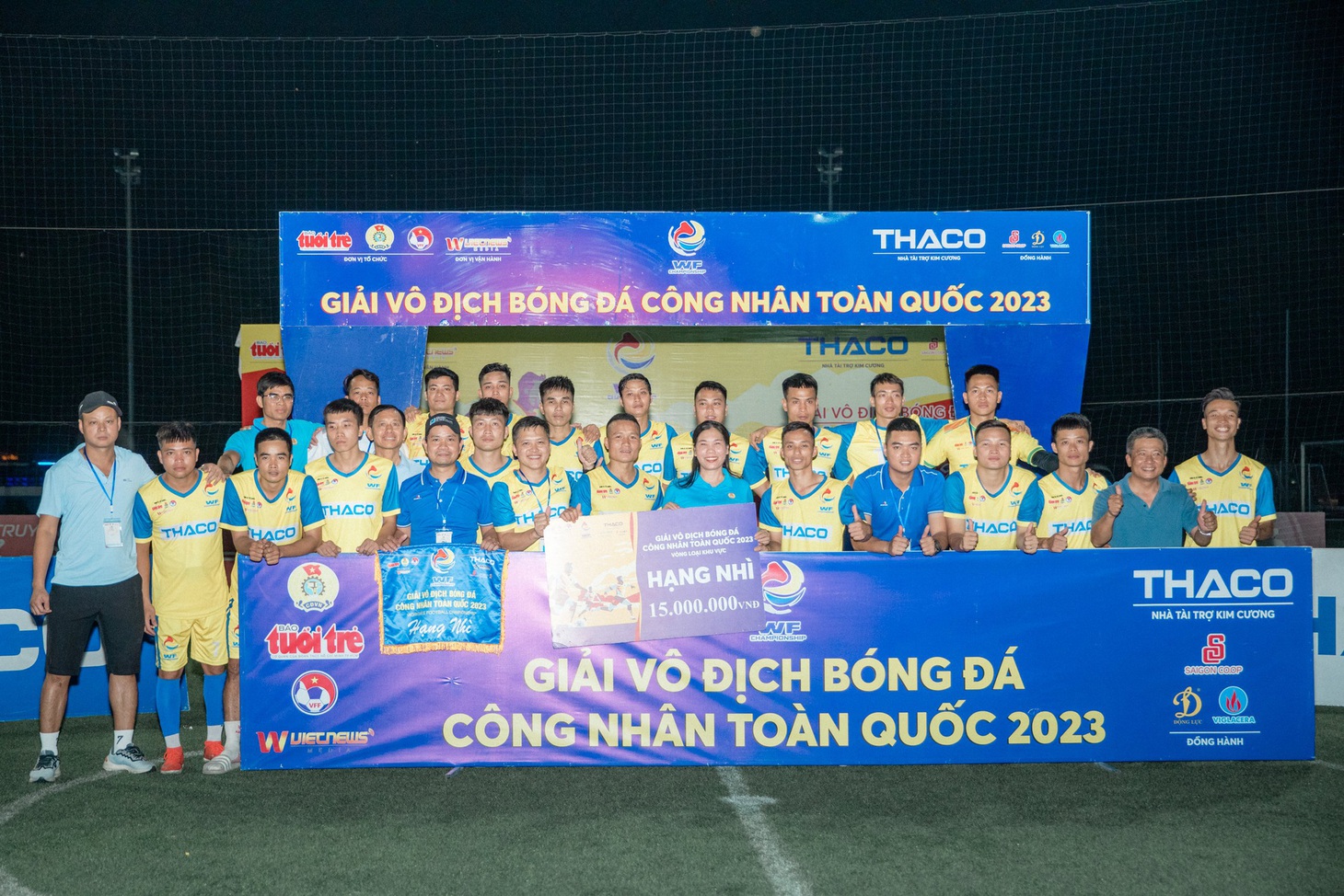 Công đoàn Vĩnh Phúc giành ngôi á quân khu vực Hà Nội - Ảnh: DANH KHANG