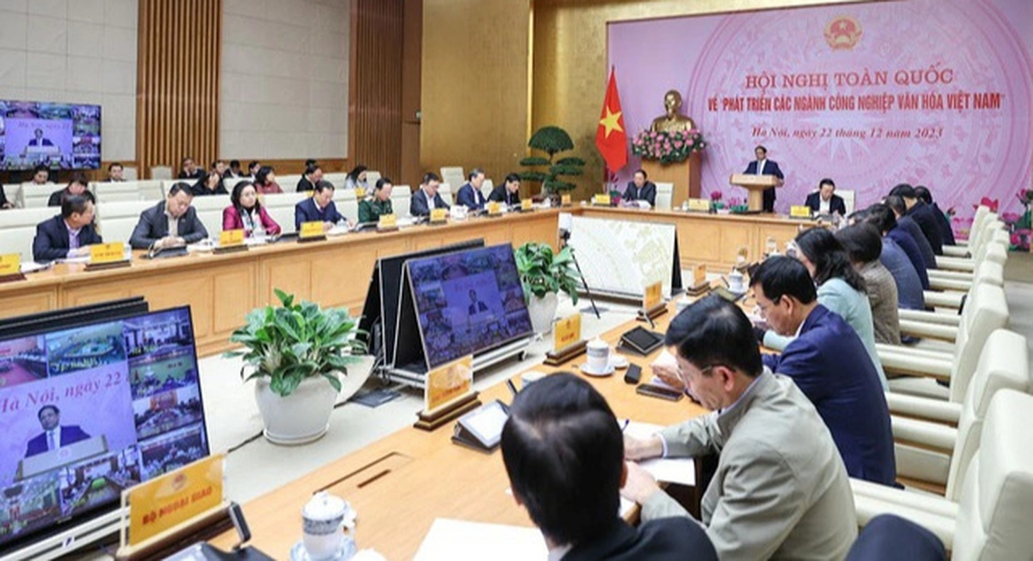 Để công nghiệp văn hóa nước ta sớm phát triển nhanh, bền vững, khai thác hiệu quả tiềm năng, thế mạnh, cần có sự chuyển biến mạnh mẽ từ nhận thức, tư duy đến hành động, đổi mới tư duy, đột phá trong cách làm - Ảnh: VGP