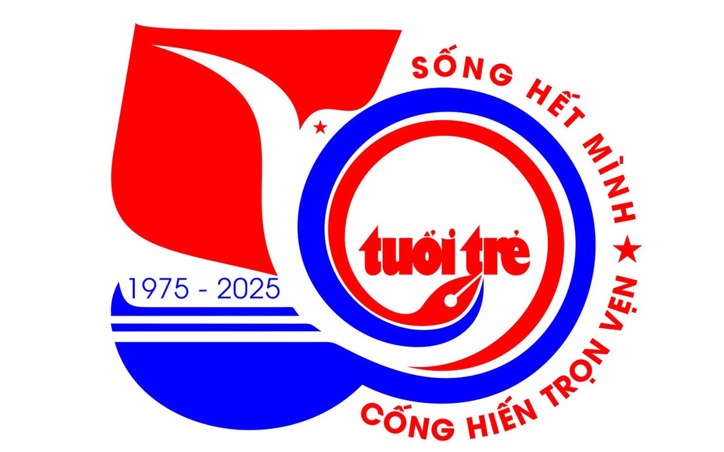 Thiết kế logo, ý tưởng slogan bạn đọc gửi báo Tuổi Trẻ nhân kỷ niệm 50 năm thành lập - Ảnh 1.