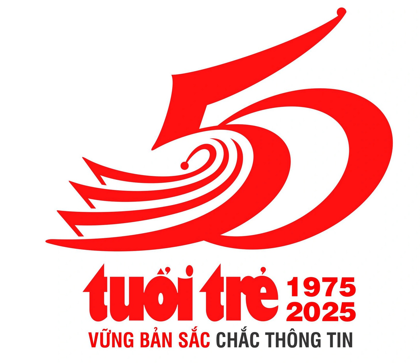 Những thiết kế logo, ý tưởng slogan sáng tạo kỷ niệm 50 năm thành lập báo Tuổi Trẻ - Ảnh 1.