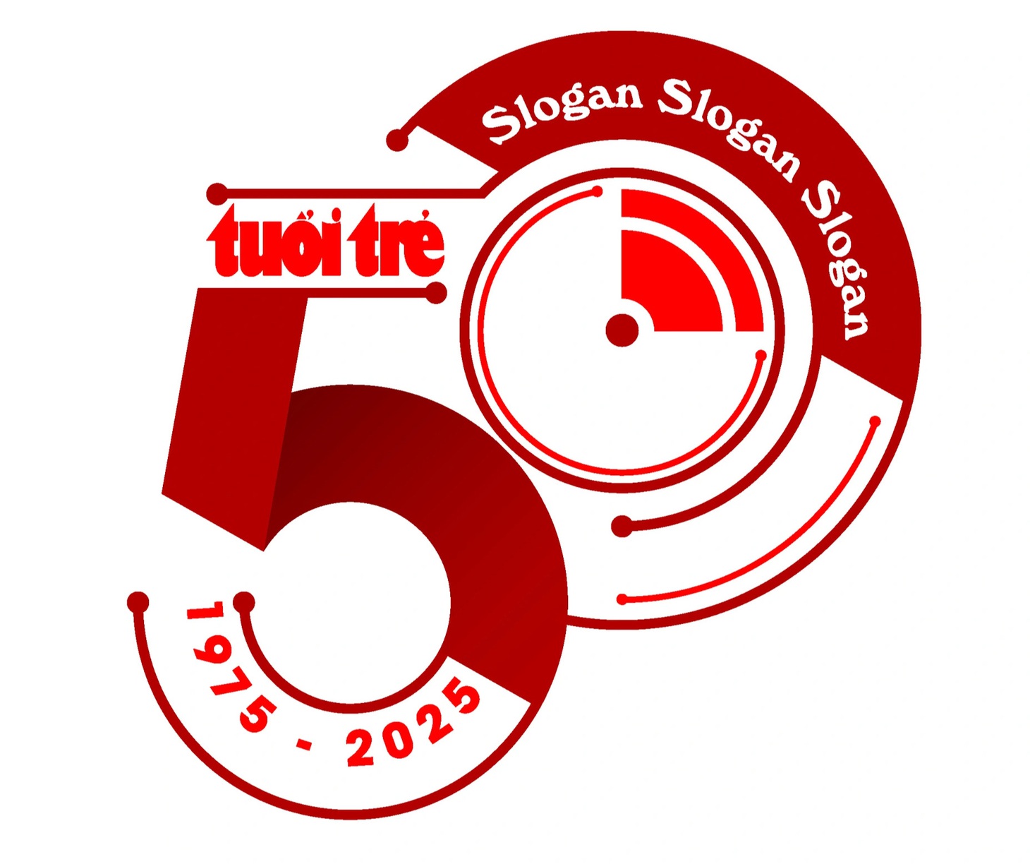 Những thiết kế logo, ý tưởng slogan sáng tạo kỷ niệm 50 năm thành lập báo Tuổi Trẻ - Ảnh 6.