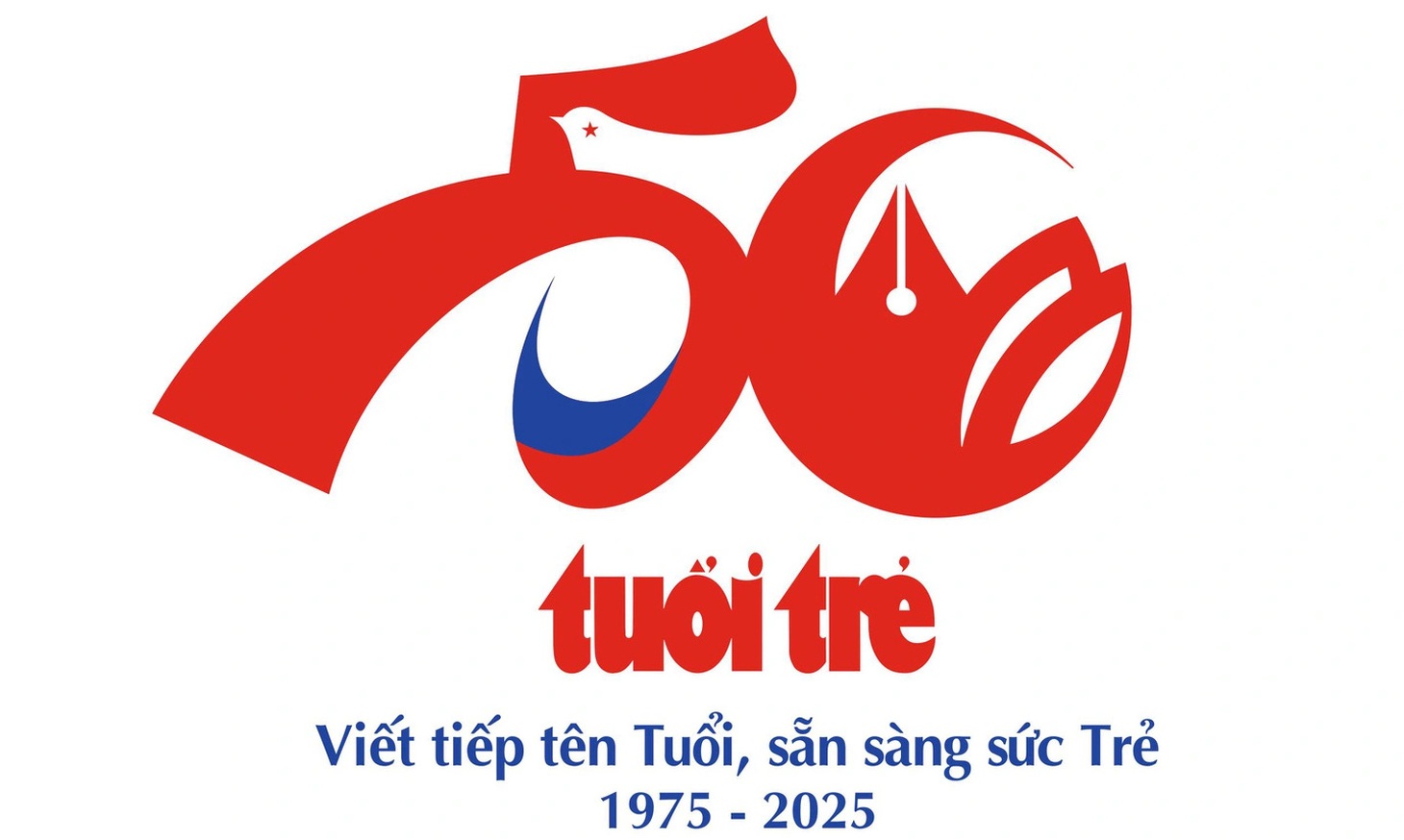 Những thiết kế logo, ý tưởng slogan sáng tạo kỷ niệm 50 năm thành lập báo Tuổi Trẻ - Ảnh 9.