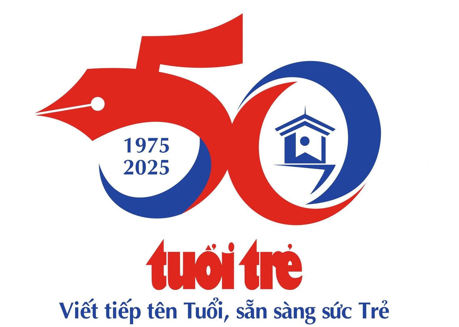Những thiết kế logo, ý tưởng slogan sáng tạo kỷ niệm 50 năm thành lập báo Tuổi Trẻ - Ảnh 8.