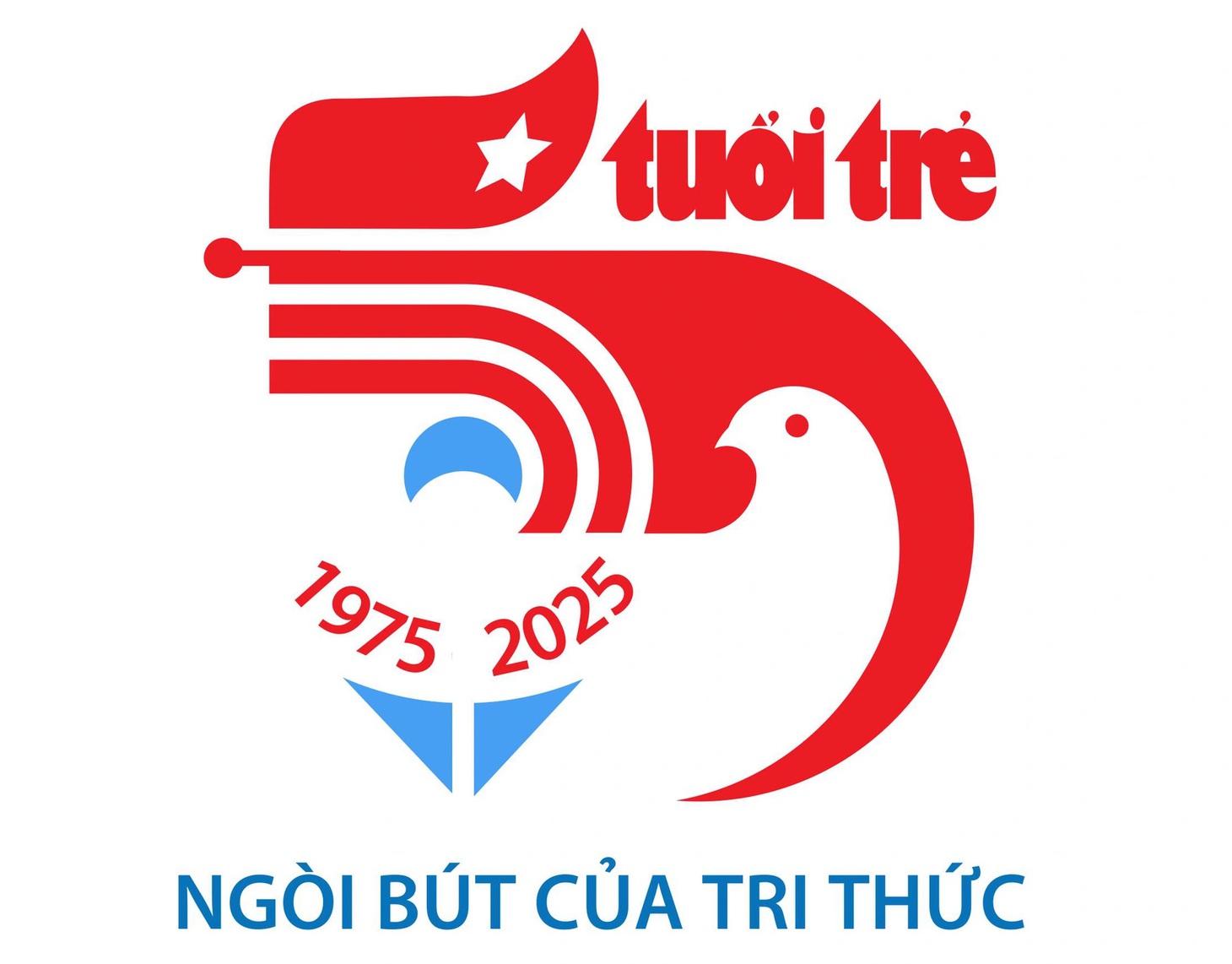 Những thiết kế logo, ý tưởng slogan sáng tạo kỷ niệm 50 năm thành lập báo Tuổi Trẻ - Ảnh 12.