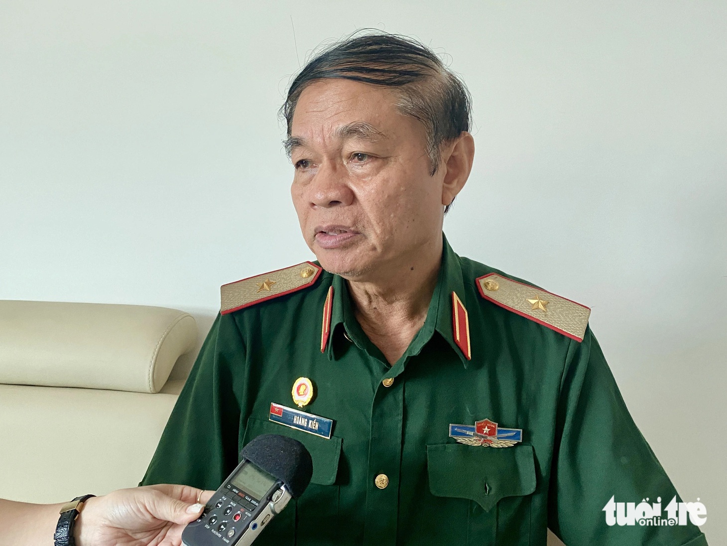 Thiếu tướng - Anh hùng Lực lượng vũ trang nhân dân Hoàng Kiền, nguyên tư lệnh Binh chủng Công binh - Ảnh: HÀ THANH