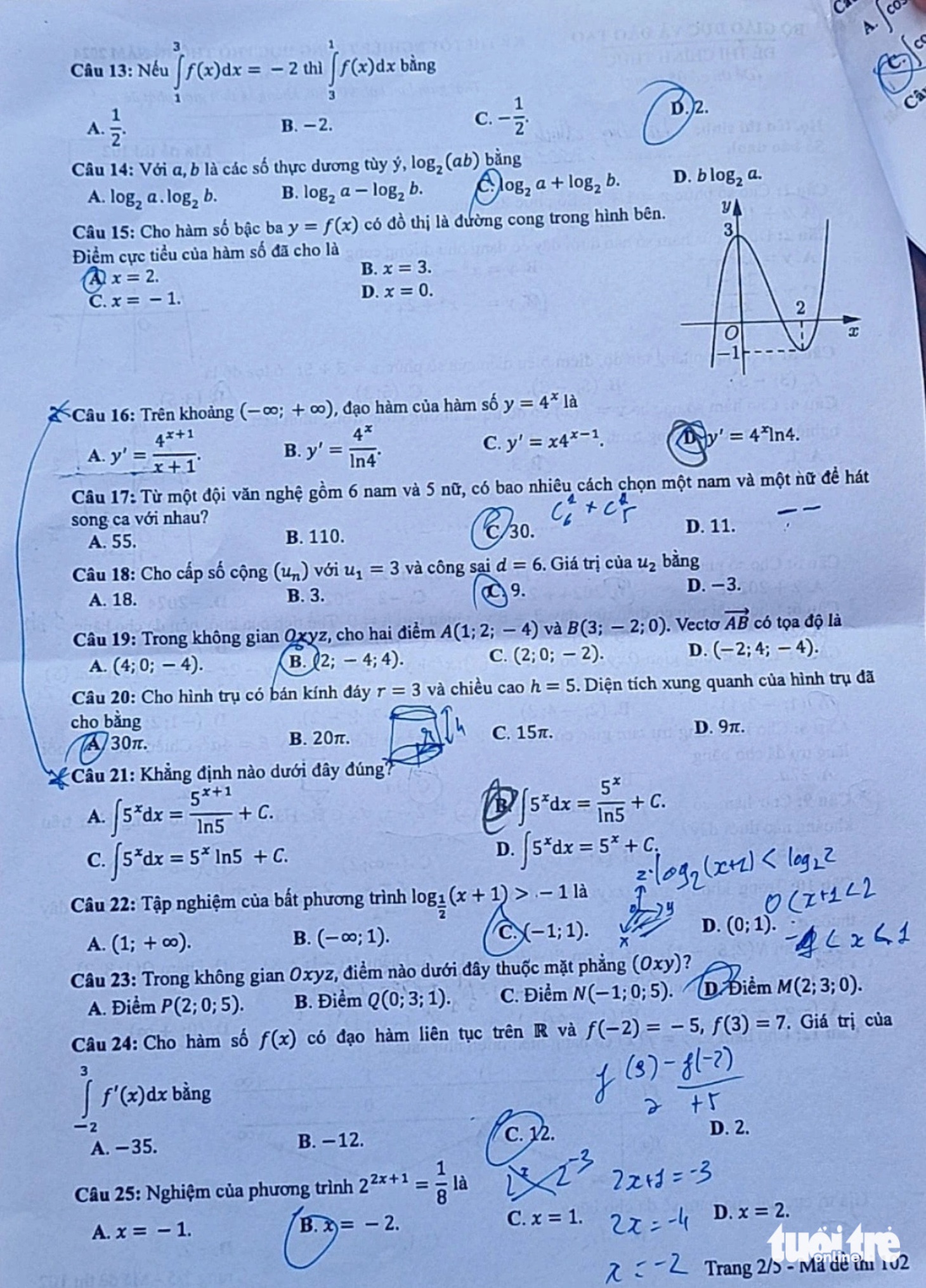 Đề thi toán tốt nghiệp THPT 2024: Phân hóa tốt, khó điểm 10- Ảnh 20.