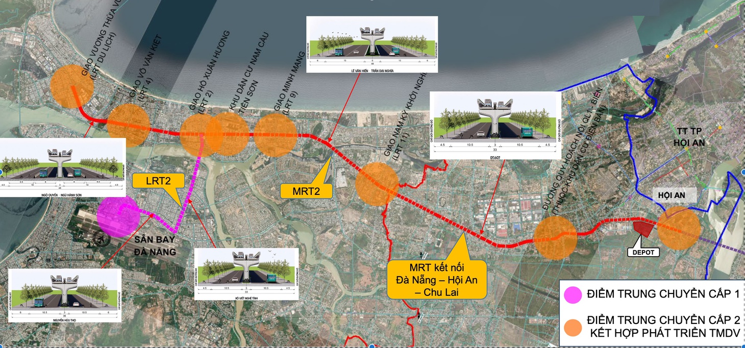 Đà Nẵng ưu tiên làm tuyến đường sắt đô thị nối từ sân bay với Hội An - Ảnh 3.