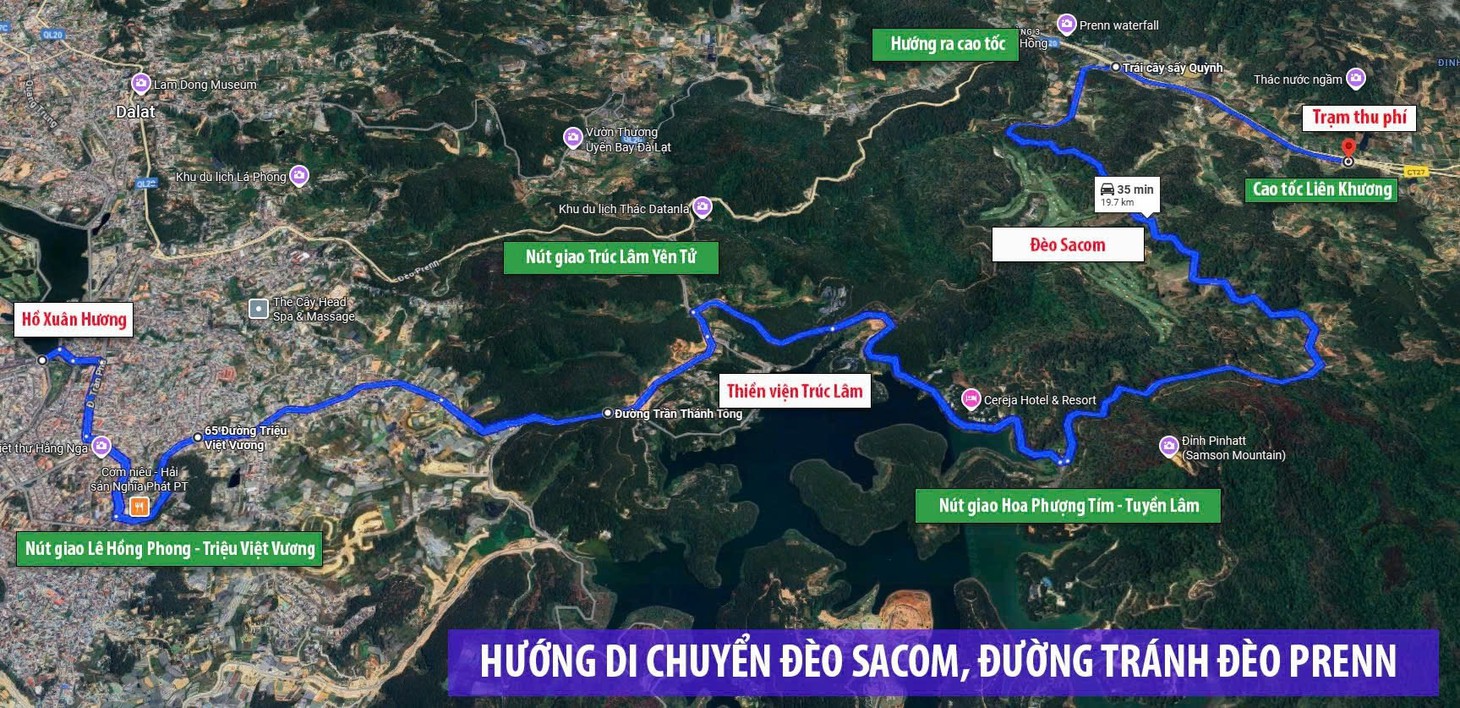 Cận cảnh đèo Mimosa Đà Lạt bị đứt gãy hoàn toàn do sạt lở - Ảnh 9.