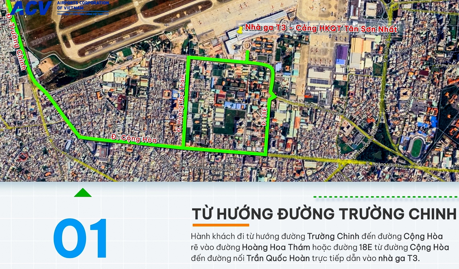 Sơ đồ chi tiết hướng đến ga T3 từ các khu vực TP.HCM - Ảnh 2.