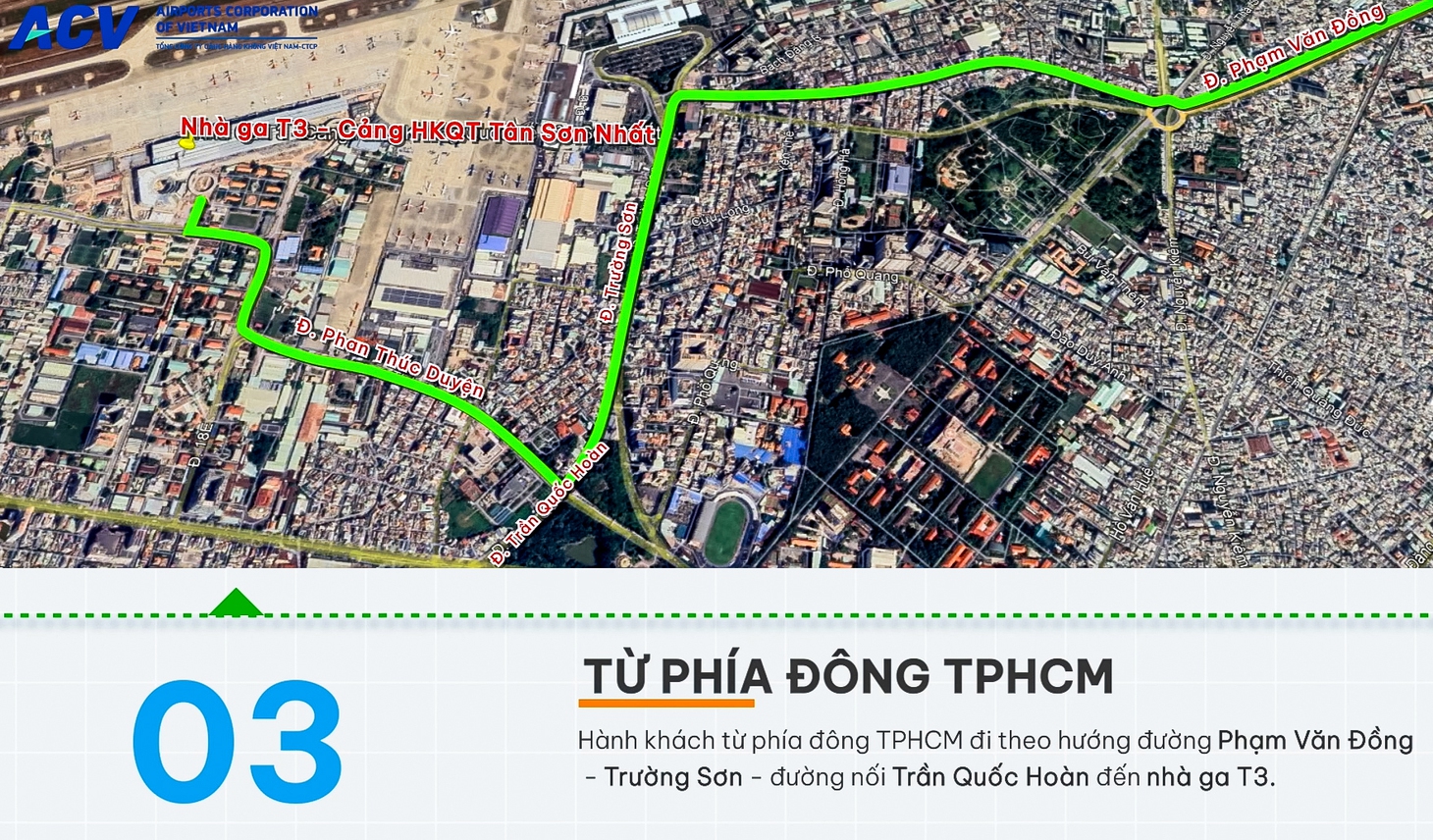 Sơ đồ chi tiết hướng đến ga T3 từ các khu vực TP.HCM - Ảnh 4.