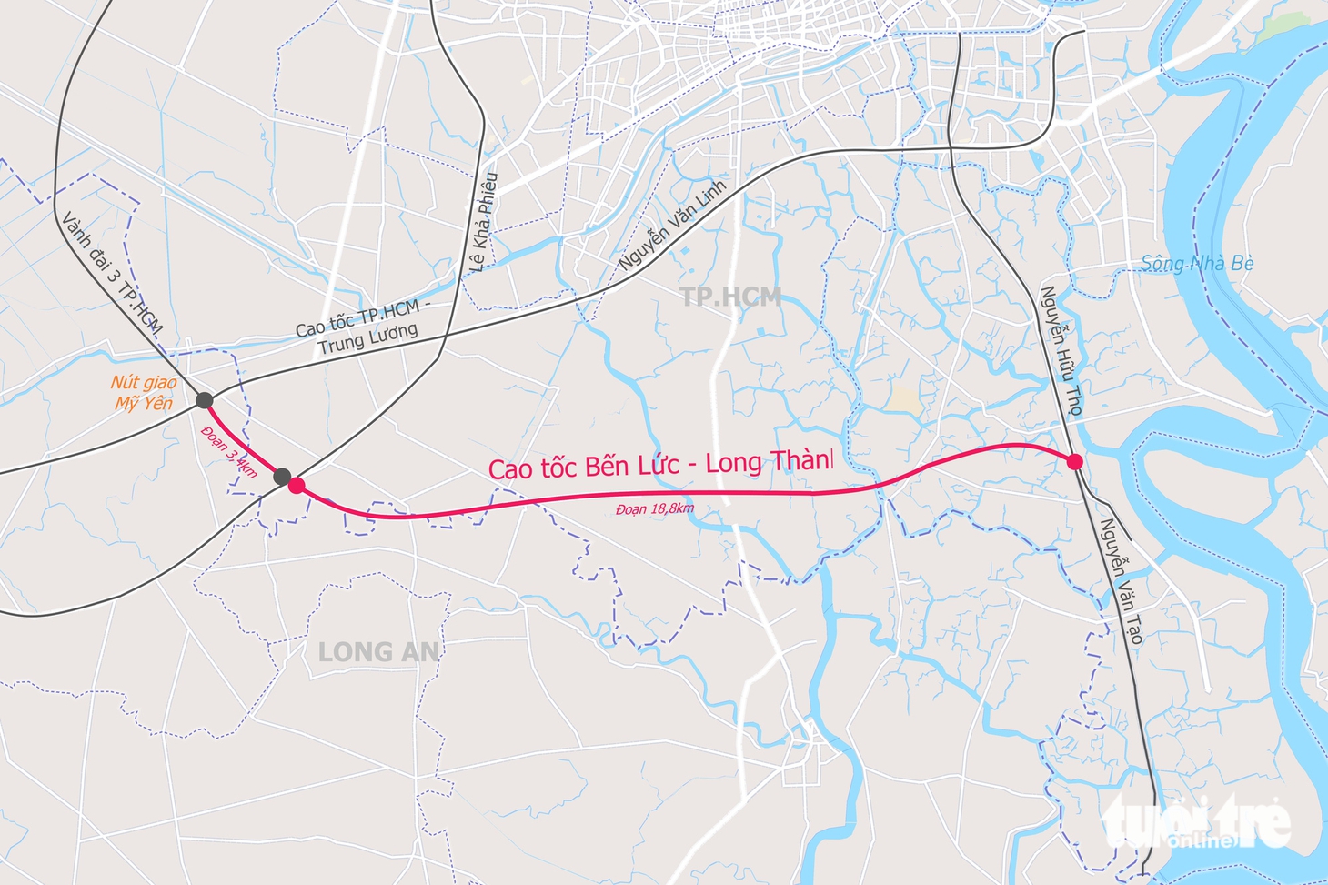 Diện mạo hơn 18km nhánh phía tây cao tốc Bến Lức - Long Thành thông xe kỹ thuật cuối tuần này - Ảnh 8.