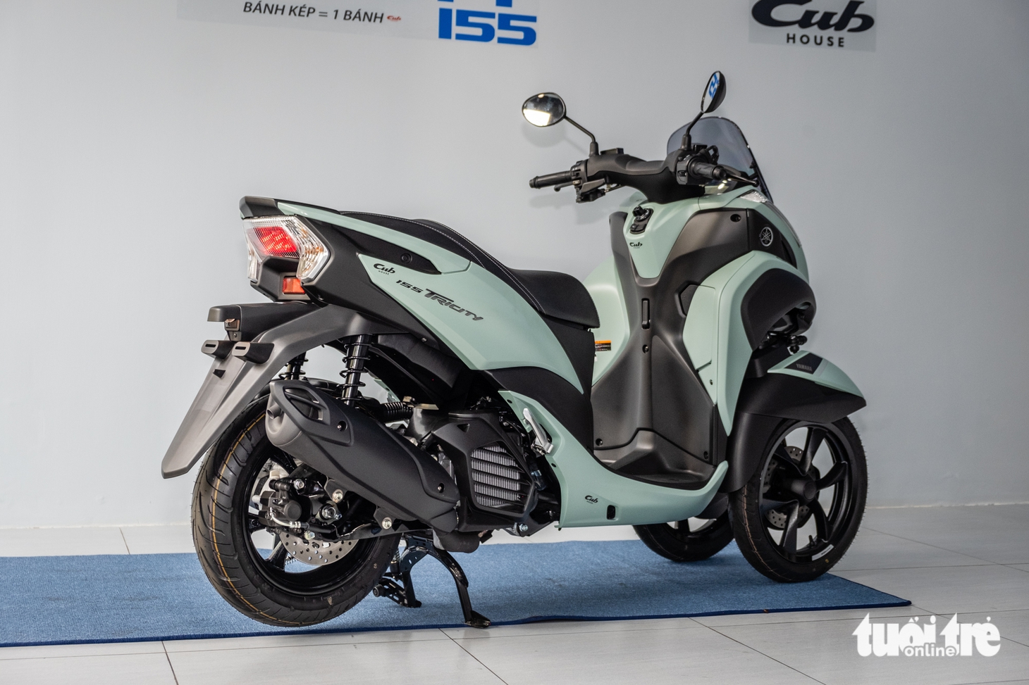 Yamaha Tricity 155 dáng lạ về Việt Nam, phanh đỗ như ô tô, giá quy đổi trên trăm triệu - Ảnh 14.