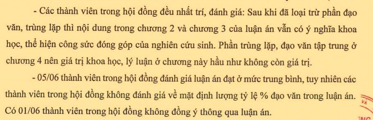 Luận án tiến sĩ đạo văn phải bị loại bỏ ngay từ đầu! - Ảnh 2.