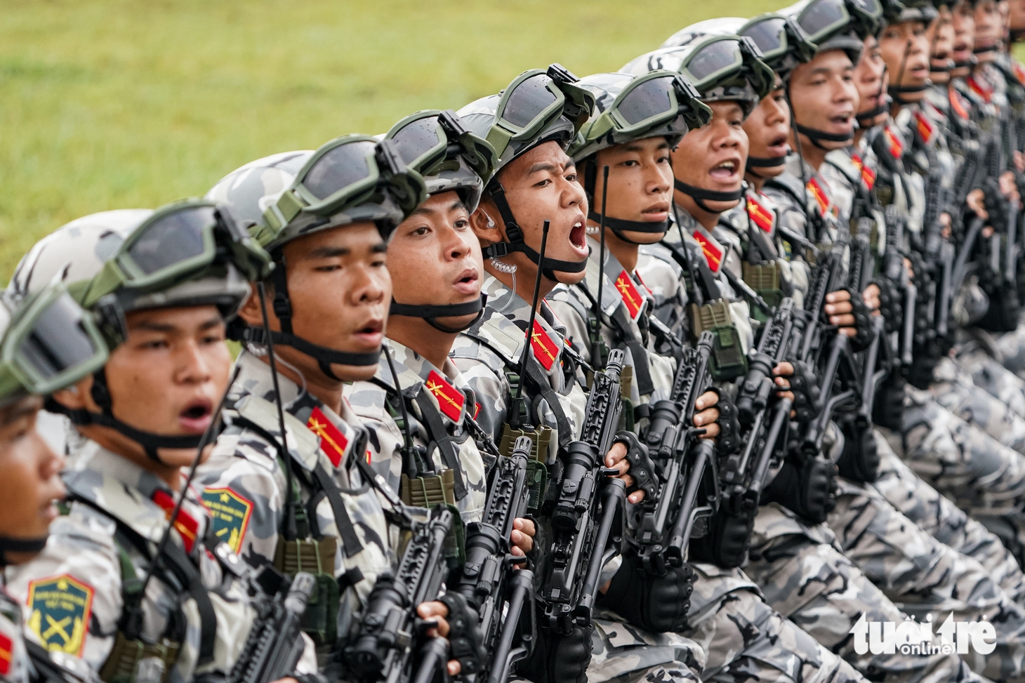 16.000 cán bộ, chiến sĩ đội mưa trong buổi tổng hợp luyện diễu binh - Ảnh 6.