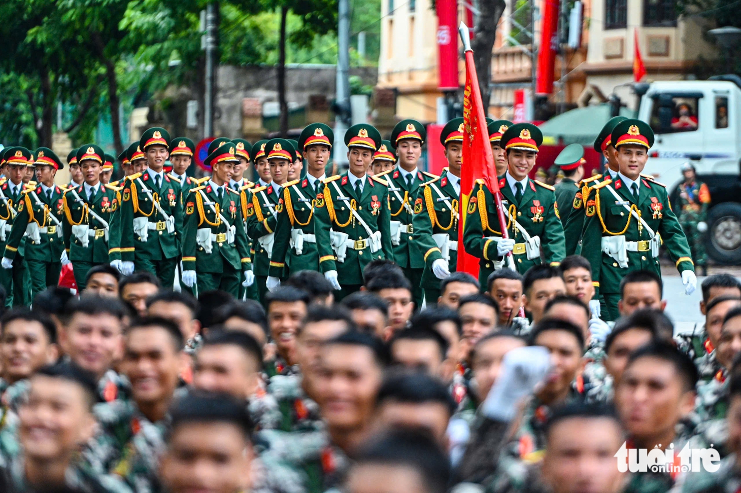 Dàn khí tài xe tăng, tên lửa và 40.000 người tổng hợp luyện lần 2 tại quảng trường Ba Đình - Ảnh 71.