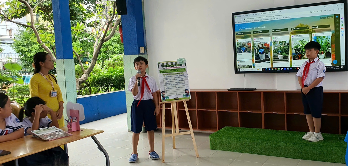 Tiết học ở vườn thực vật kết hợp công nghệ số - Ảnh 5.