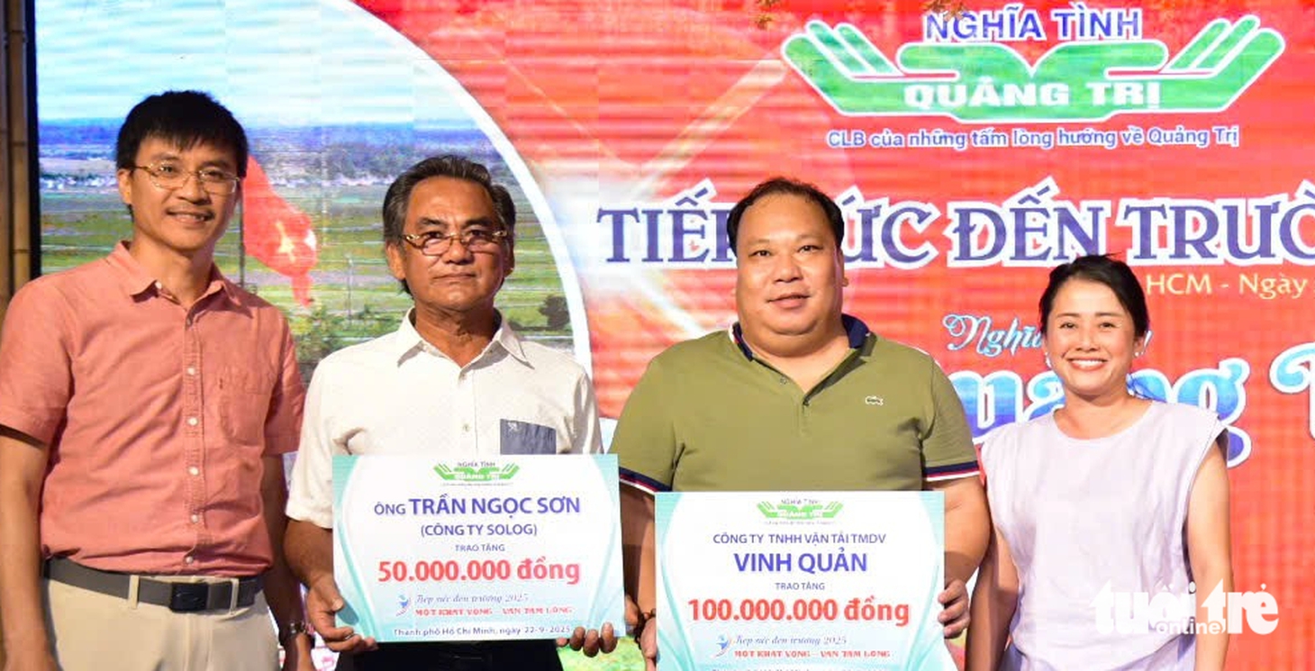 Những người con Quảng Trị tại TP.HCM góp hơn 2 tỉ đồng cho Tuổi Trẻ tiếp sức đến trường - Ảnh 9.