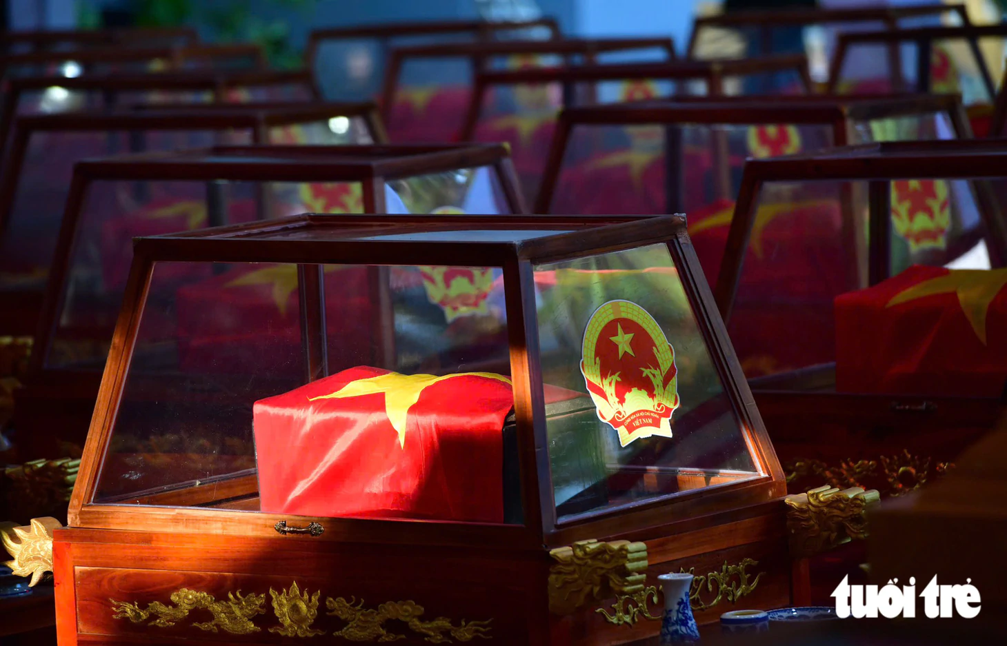 "Xin dâng hương những linh hồn bất tử" vang lên trong Tổng duyệt Lễ truy điệu, an táng liệt sĩ tại công viên Lê Thị Riêng - Ảnh 3.