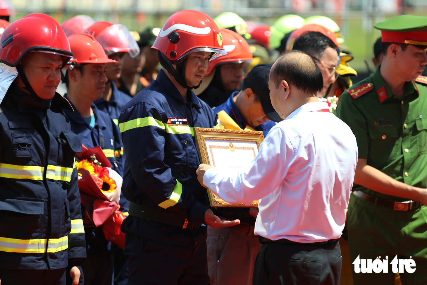 Hơn 100 xe chữa cháy diễn tập ứng cứu sự cố cháy, nổ tại Công ty đường ống khí Nam Côn Sơn - Ảnh 24.