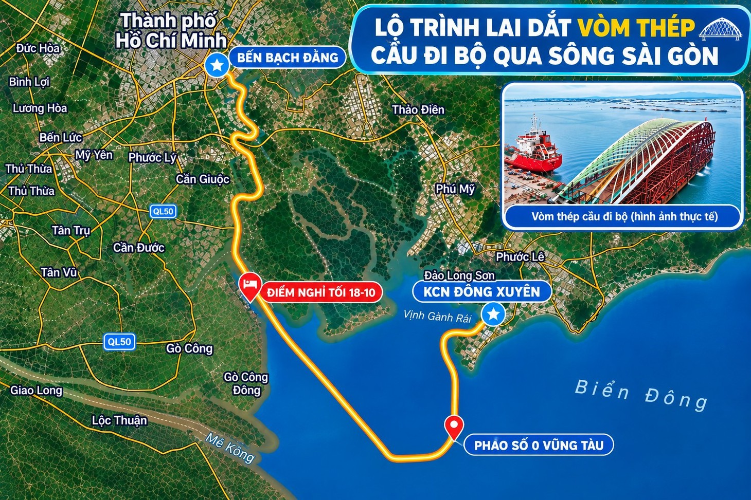 Hai công trình biểu tượng kiến trúc của TP.HCM: Từ lai dắt đốt hầm Thủ Thiêm đến hành trình đưa nhịp cầu đi bộ nặng 3.400 tấn - Ảnh 5.