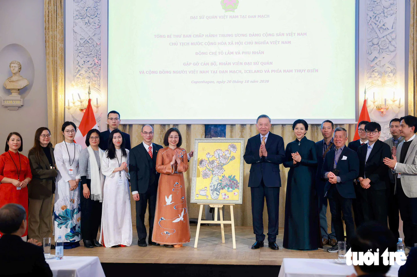 Tổng Bí thư, Chủ tịch nước Tô Lâm gặp kiều bào 3 nước châu Âu tại Đan Mạch - Ảnh 10.
