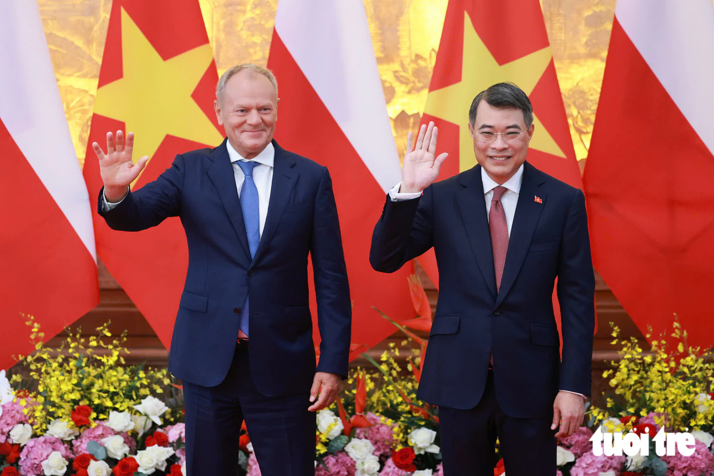 Lễ đón chính thức Thủ tướng Ba Lan Donald Tusk - Ảnh 6.