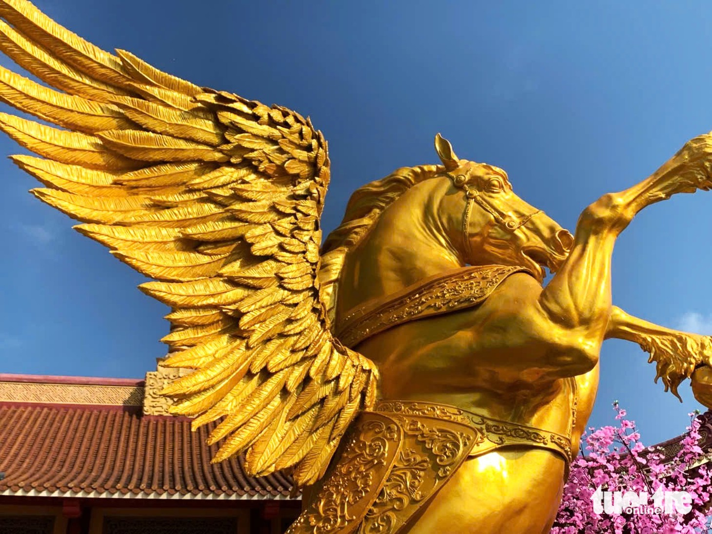 Ngắm linh vật ngựa vàng tung cánh trong ngôi chùa nổi tiếng ở Hà Tĩnh - Ảnh 5.