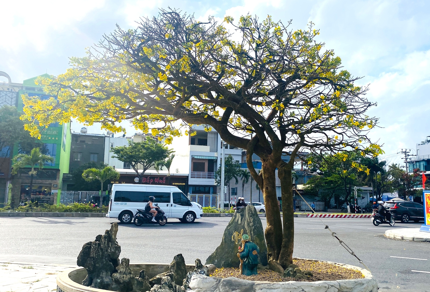 Chợ mai xuân Đà Nẵng thưa vắng những 'anh tài' - Ảnh 1.