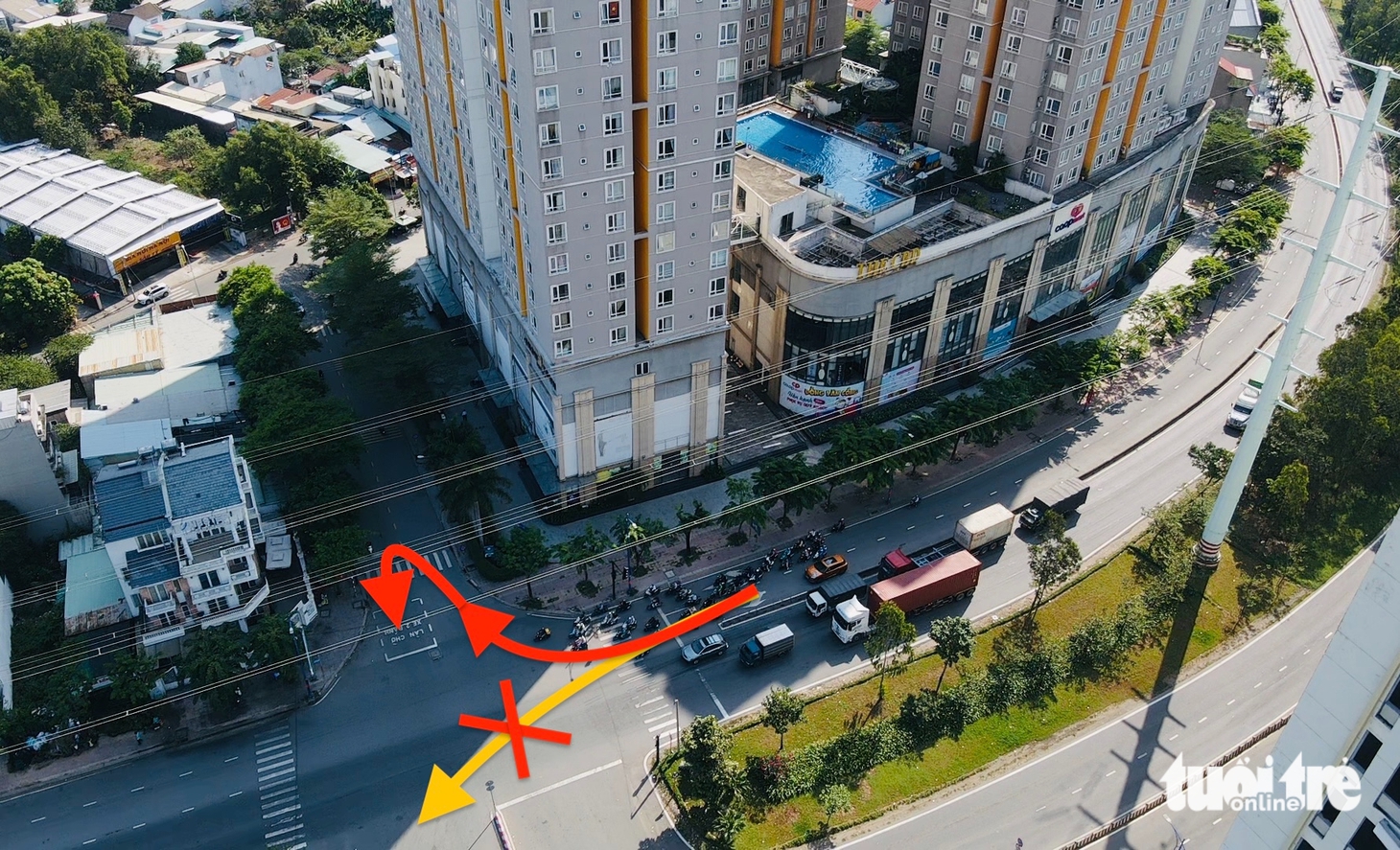 đường Đồng Văn Cống - Ảnh 1.
