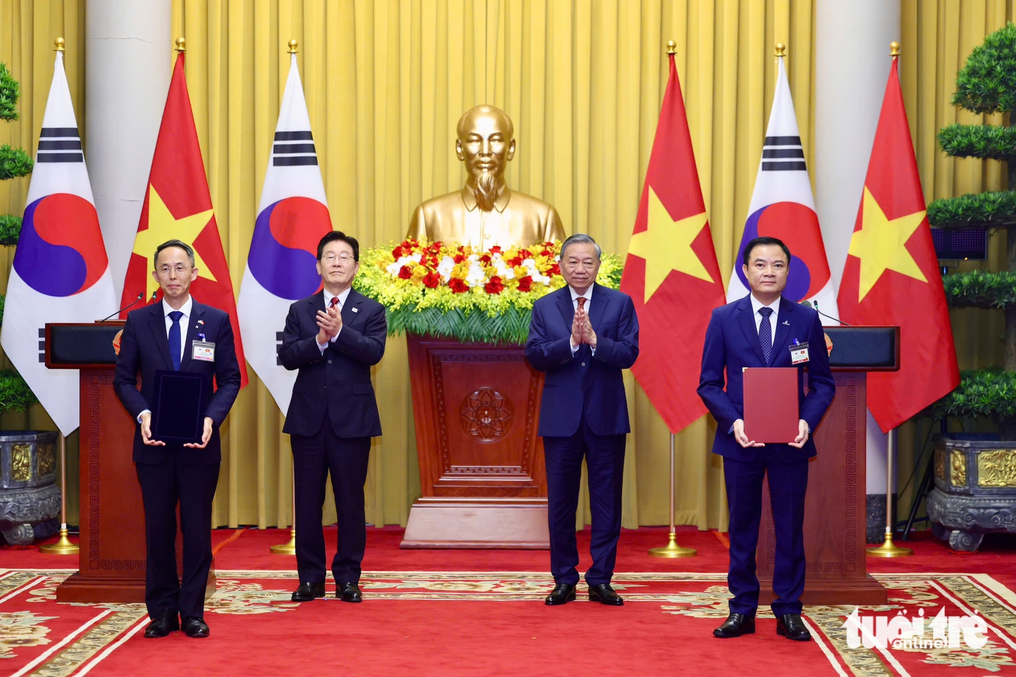 Việt Nam và Hàn Quốc trao nhiều văn kiện hợp tác, có cả điện hạt nhân - Ảnh 4.