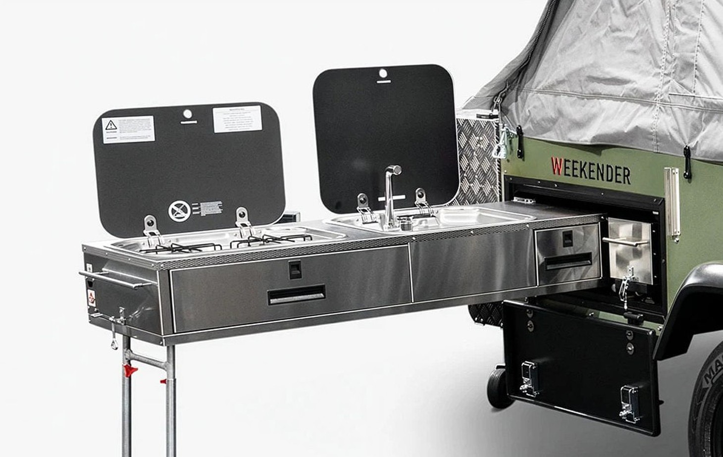 Nhà di động chỉ dài như xe máy, 'nở' ra gấp đôi khi dựng trại, giá ngang Mitsubishi Xforce - Ảnh 5.