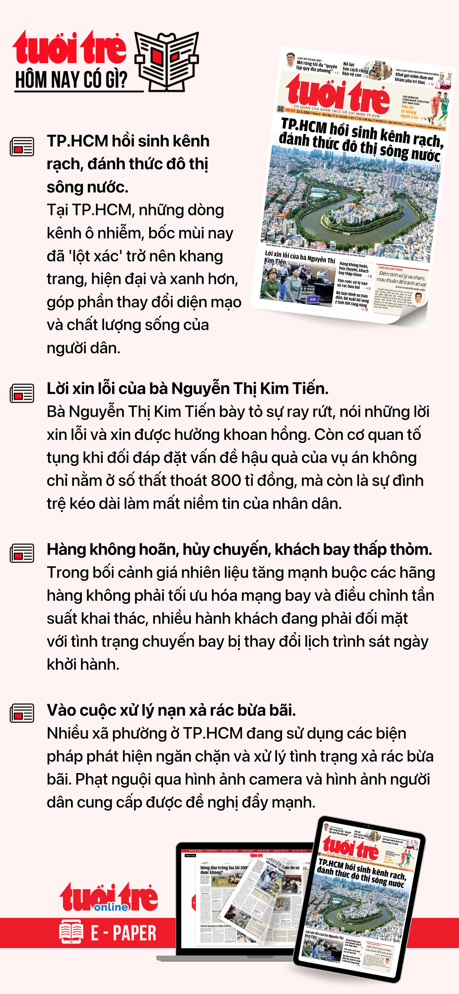 Tin tức sáng 23-5: Một ngân hàng tăng vốn điều lệ lên 100.000 tỉ đồng; Lãi suất qua đêm về 5,6% - Ảnh 6.