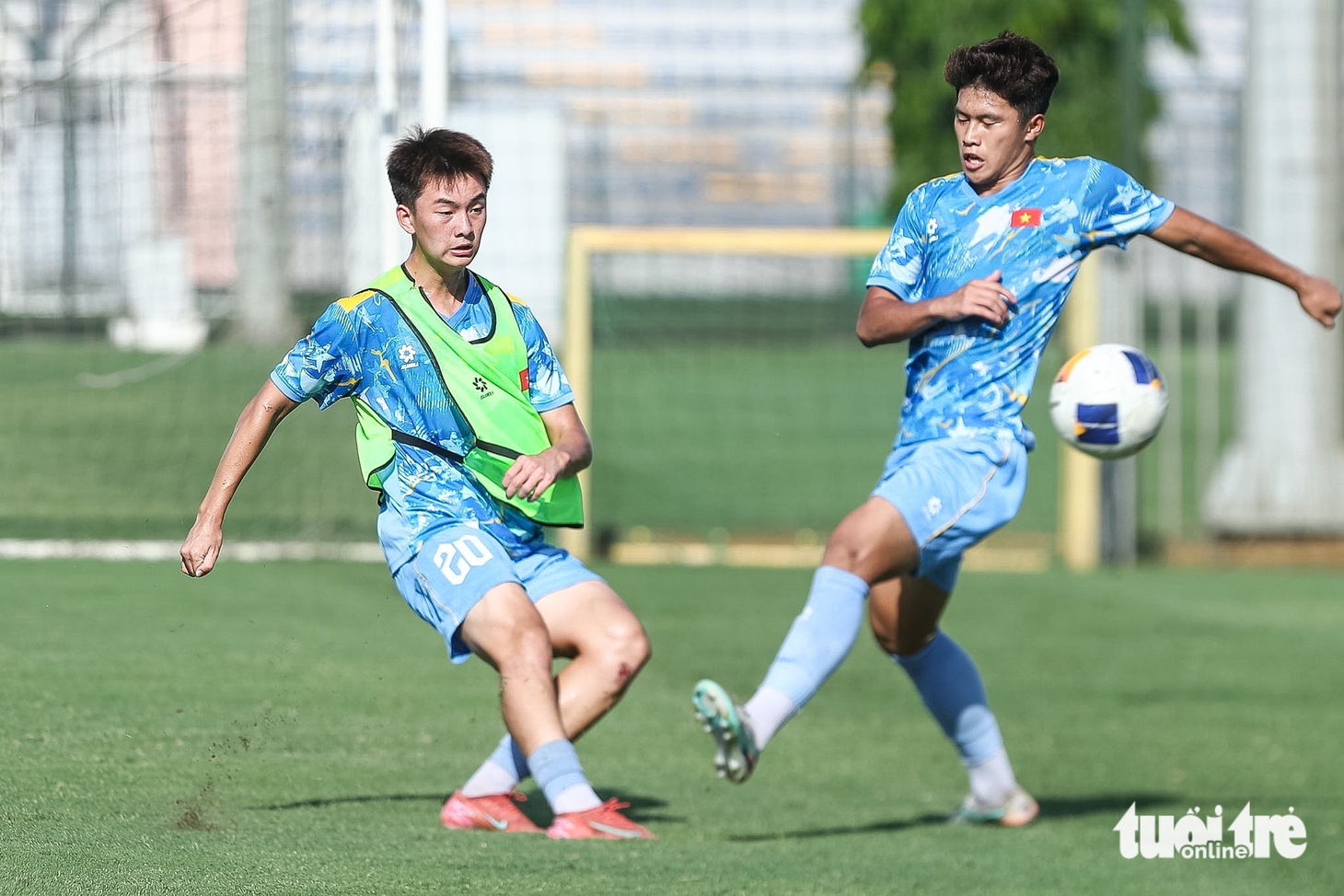 U19 Việt Nam tập buổi cuối cùng trước khi lên đường sang Indonesia - Ảnh 3.